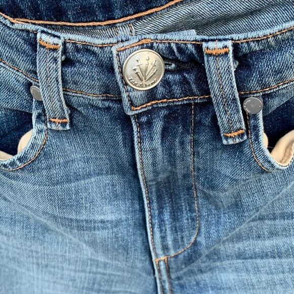 Rag & Bone Cigarette Silver Dip Ankle Jeans 23 - Picture 4 of 7